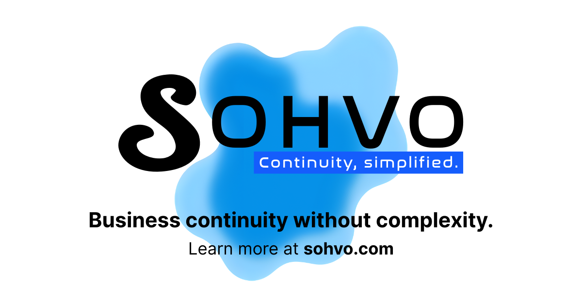 Sohvo Business Continuity Management Platform Screenshot